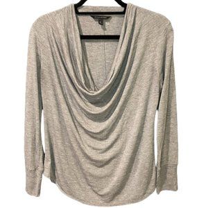 Banana Republic Grey Cowl Neck Top - M